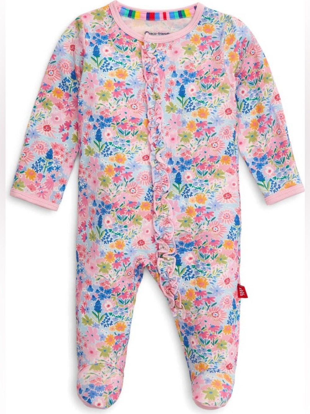 NWT Magnetic Me Lily Ruffle Footie Sz NB